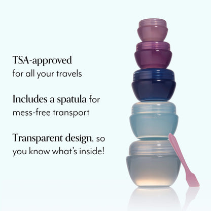 Spa To Go Reusable Travel Jar + Spatula Set