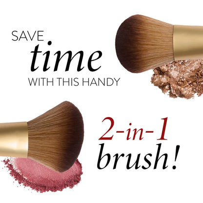 Dual-Ended Blush + Bronzer Brush